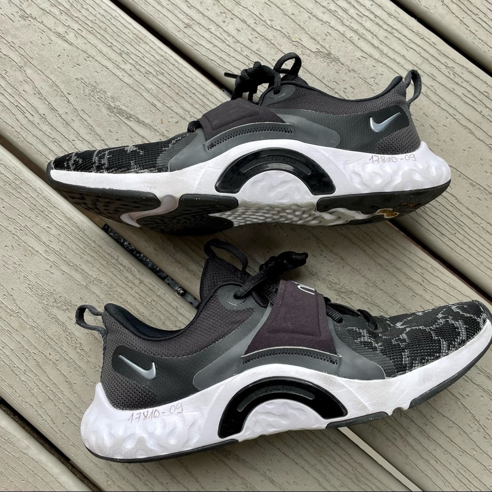 Nike Black and White Camo Sneakers